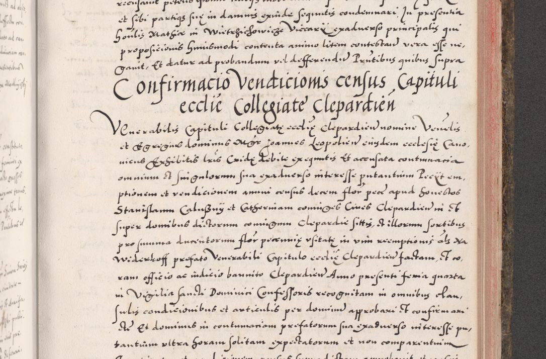 Zdjęcie nr 835 dla obiektu archiwalnego: Acta actorum causarum, sententiarum tam diffinitivarum quam interloquutoriarum, decretorum, obligationum, quietationum, constitutionum procuratorum etc. coram reverendo domino Martino Izdbienski de Russiecz archidiacono Posnaniensi, custode et in spiritualibus vicario generali Cracoviensi, ad annum Domini millesimum quingesimum sexagesimum quintum, cuius indictio octava, pontificatus Pii pape, annus sextus, continuantur