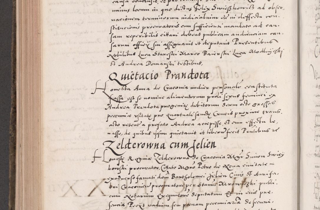 Zdjęcie nr 834 dla obiektu archiwalnego: Acta actorum causarum, sententiarum tam diffinitivarum quam interloquutoriarum, decretorum, obligationum, quietationum, constitutionum procuratorum etc. coram reverendo domino Martino Izdbienski de Russiecz archidiacono Posnaniensi, custode et in spiritualibus vicario generali Cracoviensi, ad annum Domini millesimum quingesimum sexagesimum quintum, cuius indictio octava, pontificatus Pii pape, annus sextus, continuantur
