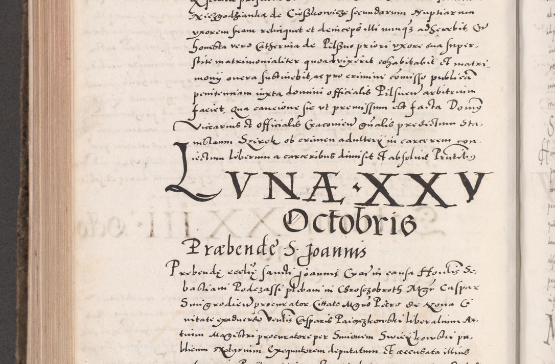 Zdjęcie nr 832 dla obiektu archiwalnego: Acta actorum causarum, sententiarum tam diffinitivarum quam interloquutoriarum, decretorum, obligationum, quietationum, constitutionum procuratorum etc. coram reverendo domino Martino Izdbienski de Russiecz archidiacono Posnaniensi, custode et in spiritualibus vicario generali Cracoviensi, ad annum Domini millesimum quingesimum sexagesimum quintum, cuius indictio octava, pontificatus Pii pape, annus sextus, continuantur
