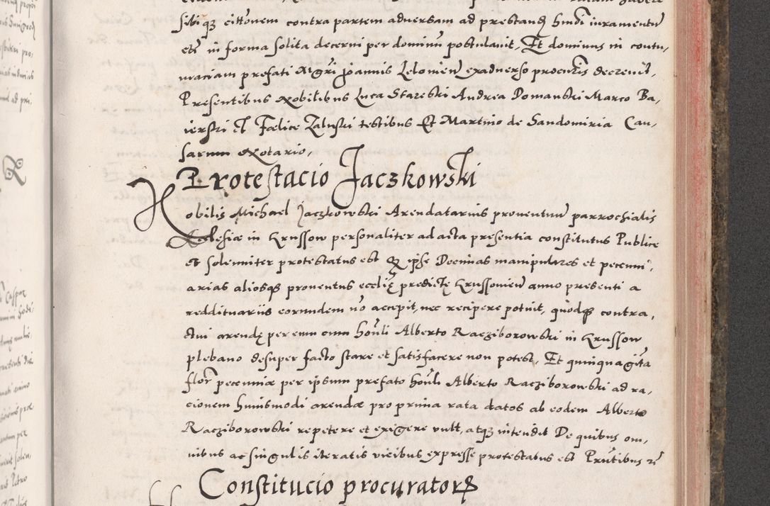 Zdjęcie nr 821 dla obiektu archiwalnego: Acta actorum causarum, sententiarum tam diffinitivarum quam interloquutoriarum, decretorum, obligationum, quietationum, constitutionum procuratorum etc. coram reverendo domino Martino Izdbienski de Russiecz archidiacono Posnaniensi, custode et in spiritualibus vicario generali Cracoviensi, ad annum Domini millesimum quingesimum sexagesimum quintum, cuius indictio octava, pontificatus Pii pape, annus sextus, continuantur