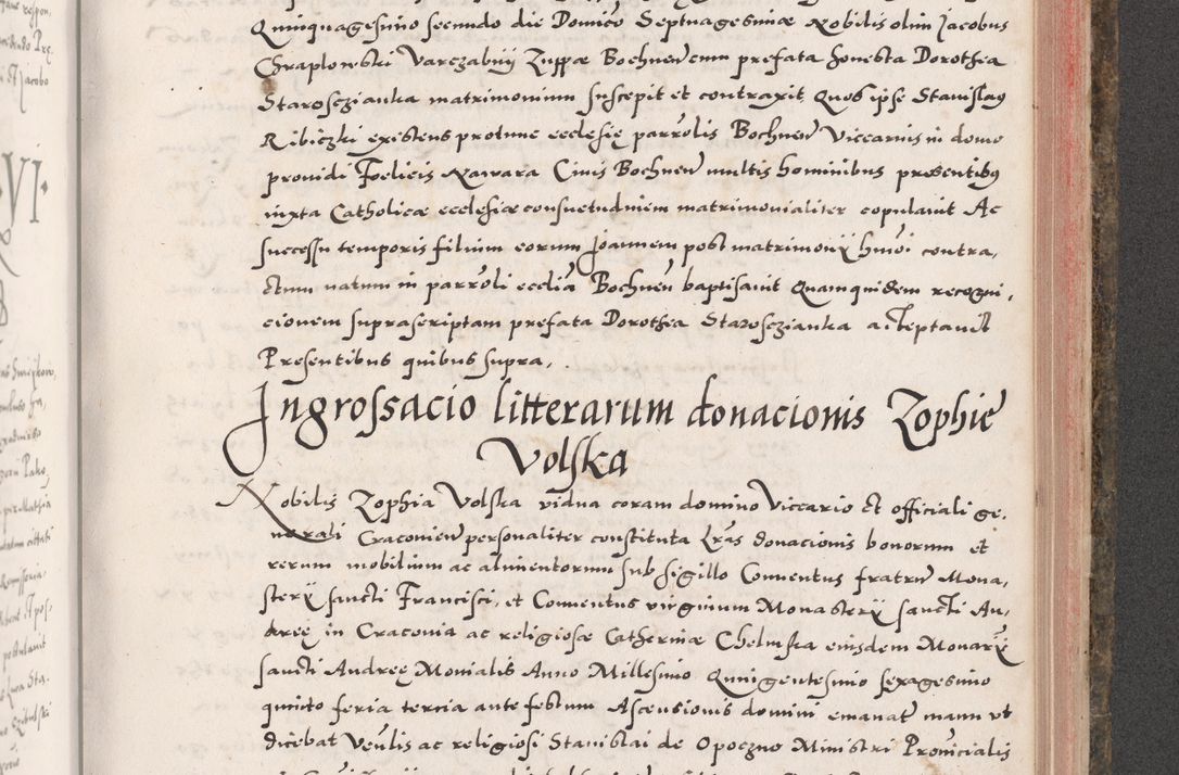 Zdjęcie nr 815 dla obiektu archiwalnego: Acta actorum causarum, sententiarum tam diffinitivarum quam interloquutoriarum, decretorum, obligationum, quietationum, constitutionum procuratorum etc. coram reverendo domino Martino Izdbienski de Russiecz archidiacono Posnaniensi, custode et in spiritualibus vicario generali Cracoviensi, ad annum Domini millesimum quingesimum sexagesimum quintum, cuius indictio octava, pontificatus Pii pape, annus sextus, continuantur