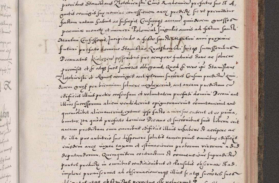 Zdjęcie nr 813 dla obiektu archiwalnego: Acta actorum causarum, sententiarum tam diffinitivarum quam interloquutoriarum, decretorum, obligationum, quietationum, constitutionum procuratorum etc. coram reverendo domino Martino Izdbienski de Russiecz archidiacono Posnaniensi, custode et in spiritualibus vicario generali Cracoviensi, ad annum Domini millesimum quingesimum sexagesimum quintum, cuius indictio octava, pontificatus Pii pape, annus sextus, continuantur