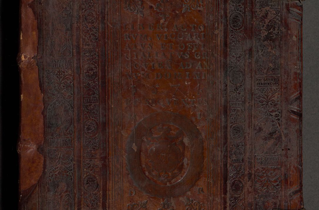 Zdjęcie nr 1 dla obiektu archiwalnego: [Liber actorum, vicariatus et officialatus Cracoviensis ad annum Domini 1574 et seqventes]