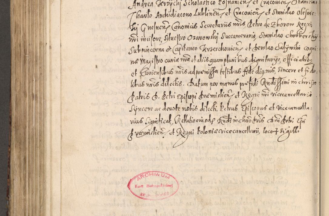 Zdjęcie nr 814 dla obiektu archiwalnego: [Liber actorum, vicariatus et officialatus Cracoviensis ad annum Domini 1574 et seqventes]