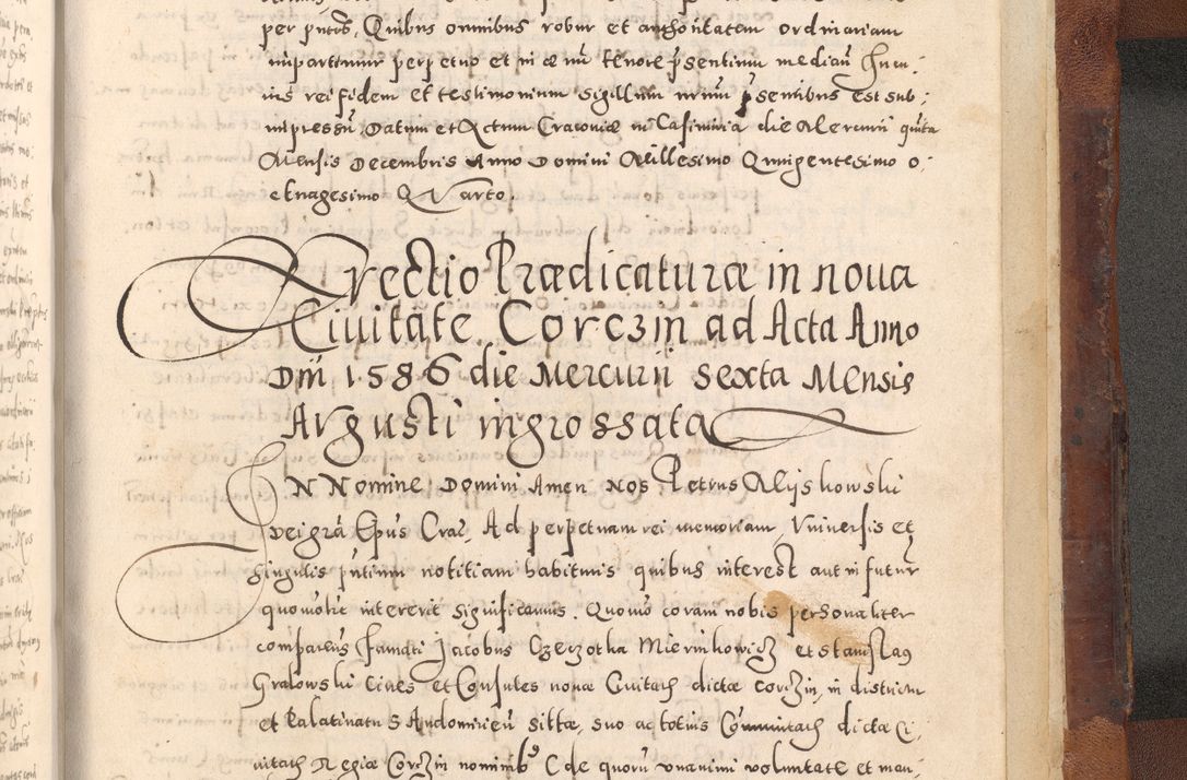 Zdjęcie nr 799 dla obiektu archiwalnego: [Liber actorum, vicariatus et officialatus Cracoviensis ad annum Domini 1574 et seqventes]