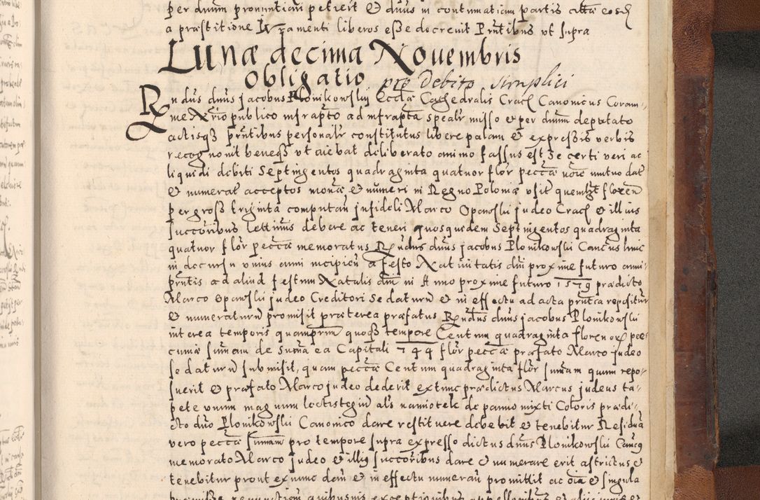Zdjęcie nr 773 dla obiektu archiwalnego: [Liber actorum, vicariatus et officialatus Cracoviensis ad annum Domini 1574 et seqventes]