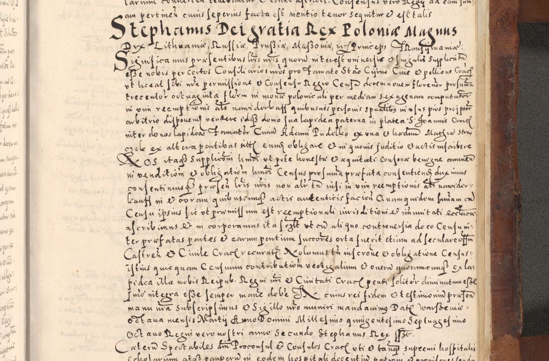 Zdjęcie nr 747 dla obiektu archiwalnego: [Liber actorum, vicariatus et officialatus Cracoviensis ad annum Domini 1574 et seqventes]