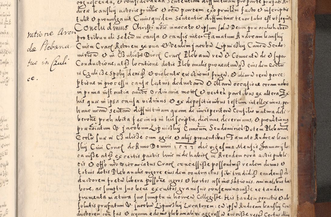 Zdjęcie nr 737 dla obiektu archiwalnego: [Liber actorum, vicariatus et officialatus Cracoviensis ad annum Domini 1574 et seqventes]