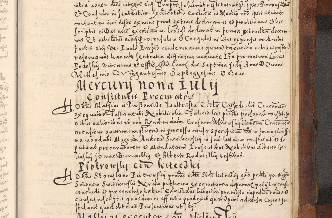 Zdjęcie nr 735 dla obiektu archiwalnego: [Liber actorum, vicariatus et officialatus Cracoviensis ad annum Domini 1574 et seqventes]