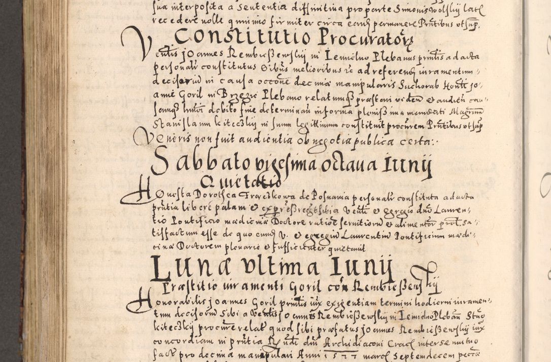 Zdjęcie nr 732 dla obiektu archiwalnego: [Liber actorum, vicariatus et officialatus Cracoviensis ad annum Domini 1574 et seqventes]