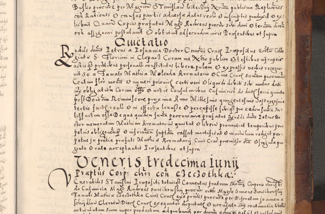 Zdjęcie nr 723 dla obiektu archiwalnego: [Liber actorum, vicariatus et officialatus Cracoviensis ad annum Domini 1574 et seqventes]