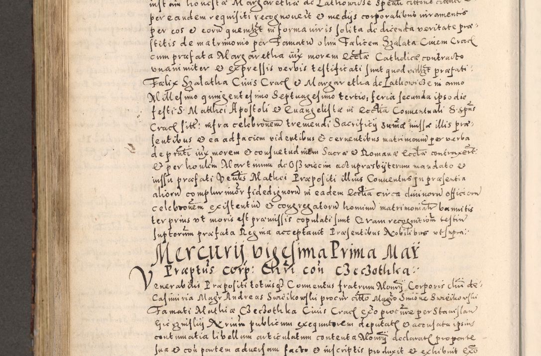 Zdjęcie nr 716 dla obiektu archiwalnego: [Liber actorum, vicariatus et officialatus Cracoviensis ad annum Domini 1574 et seqventes]