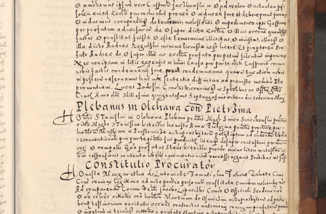 Zdjęcie nr 715 dla obiektu archiwalnego: [Liber actorum, vicariatus et officialatus Cracoviensis ad annum Domini 1574 et seqventes]
