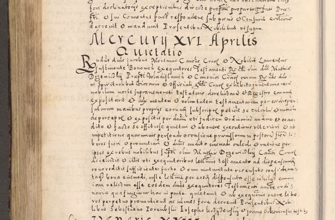 Zdjęcie nr 706 dla obiektu archiwalnego: [Liber actorum, vicariatus et officialatus Cracoviensis ad annum Domini 1574 et seqventes]