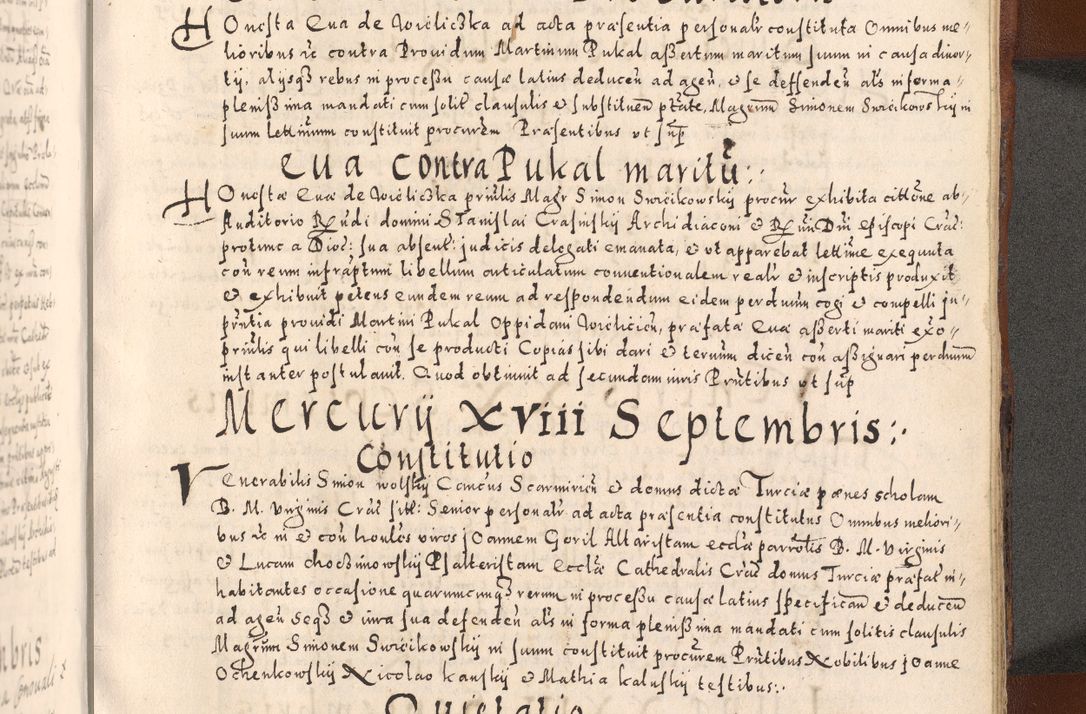 Zdjęcie nr 637 dla obiektu archiwalnego: [Liber actorum, vicariatus et officialatus Cracoviensis ad annum Domini 1574 et seqventes]