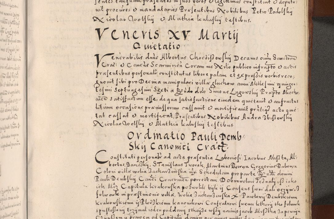 Zdjęcie nr 625 dla obiektu archiwalnego: [Liber actorum, vicariatus et officialatus Cracoviensis ad annum Domini 1574 et seqventes]