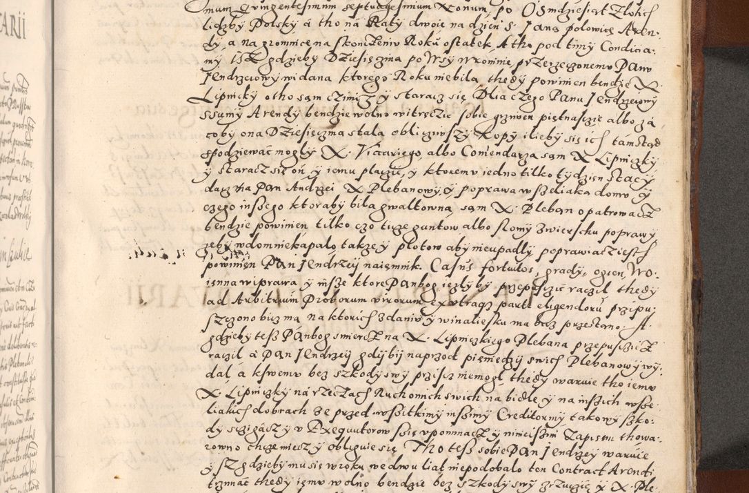 Zdjęcie nr 595 dla obiektu archiwalnego: [Liber actorum, vicariatus et officialatus Cracoviensis ad annum Domini 1574 et seqventes]