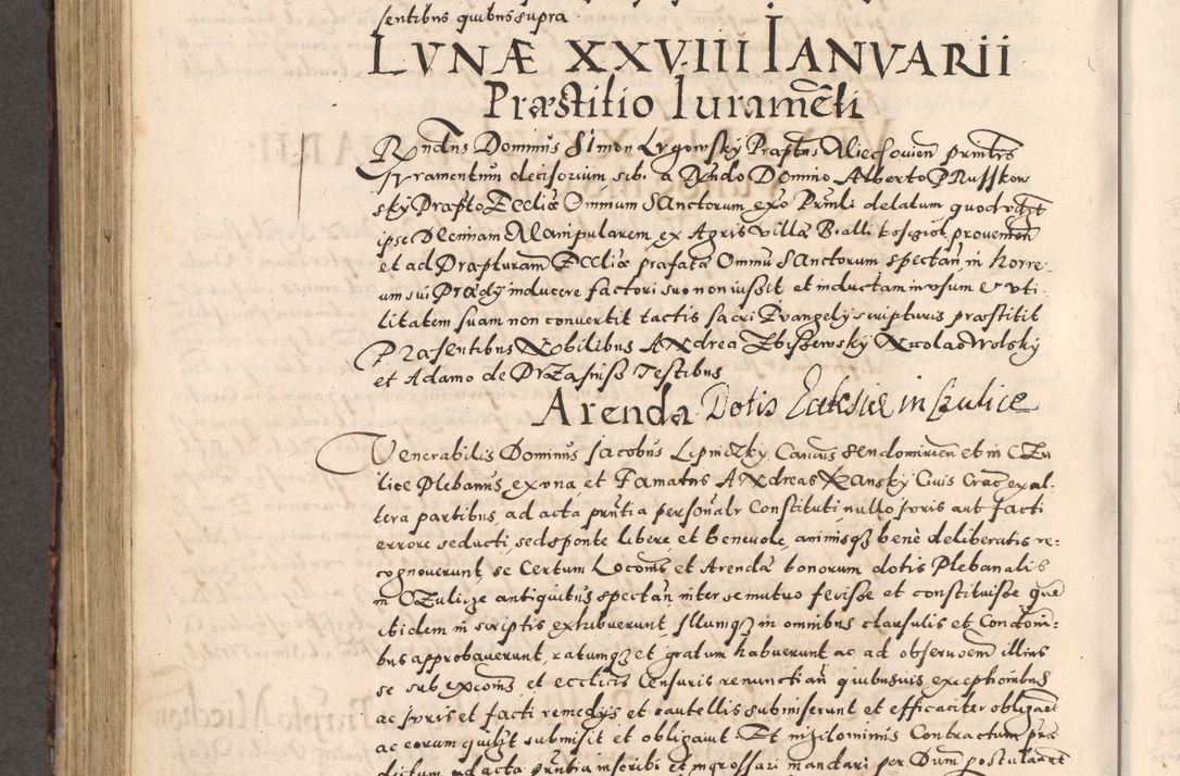 Zdjęcie nr 594 dla obiektu archiwalnego: [Liber actorum, vicariatus et officialatus Cracoviensis ad annum Domini 1574 et seqventes]
