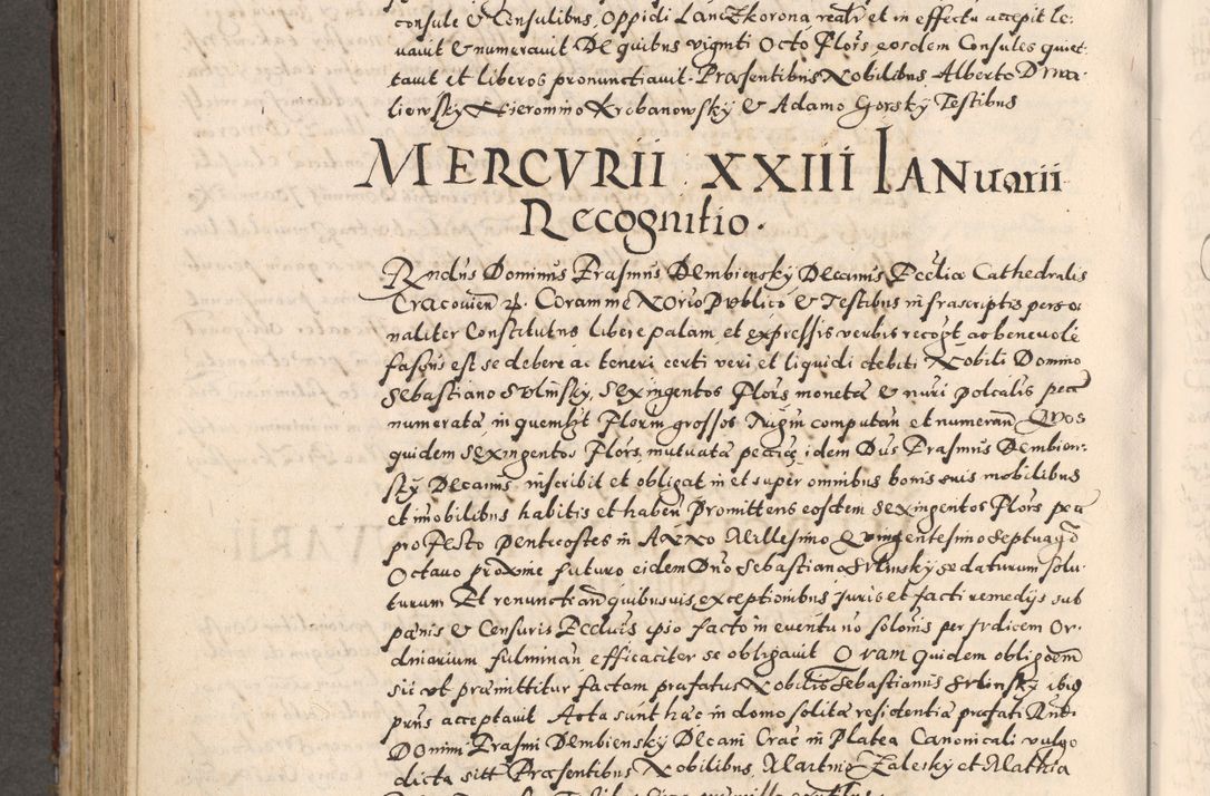 Zdjęcie nr 592 dla obiektu archiwalnego: [Liber actorum, vicariatus et officialatus Cracoviensis ad annum Domini 1574 et seqventes]