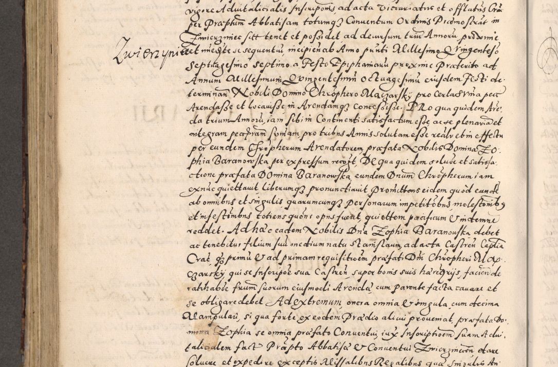 Zdjęcie nr 586 dla obiektu archiwalnego: [Liber actorum, vicariatus et officialatus Cracoviensis ad annum Domini 1574 et seqventes]