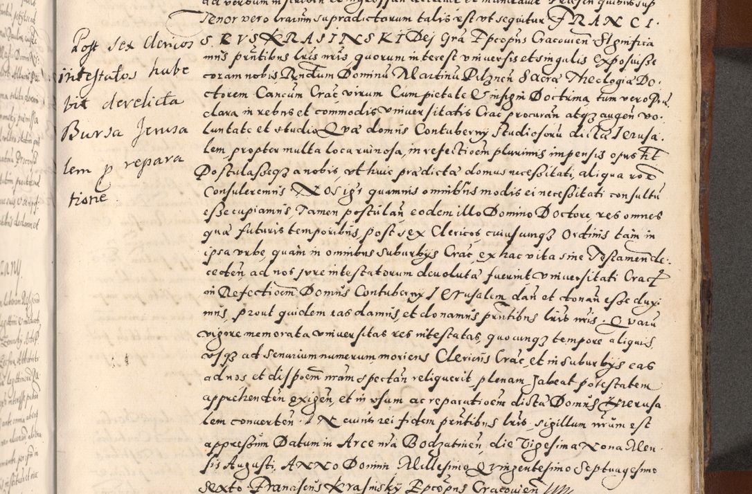 Zdjęcie nr 583 dla obiektu archiwalnego: [Liber actorum, vicariatus et officialatus Cracoviensis ad annum Domini 1574 et seqventes]