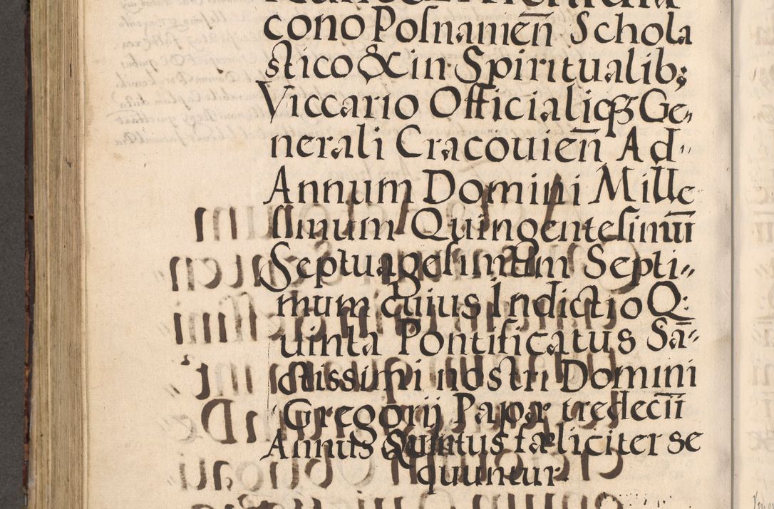 Zdjęcie nr 580 dla obiektu archiwalnego: [Liber actorum, vicariatus et officialatus Cracoviensis ad annum Domini 1574 et seqventes]