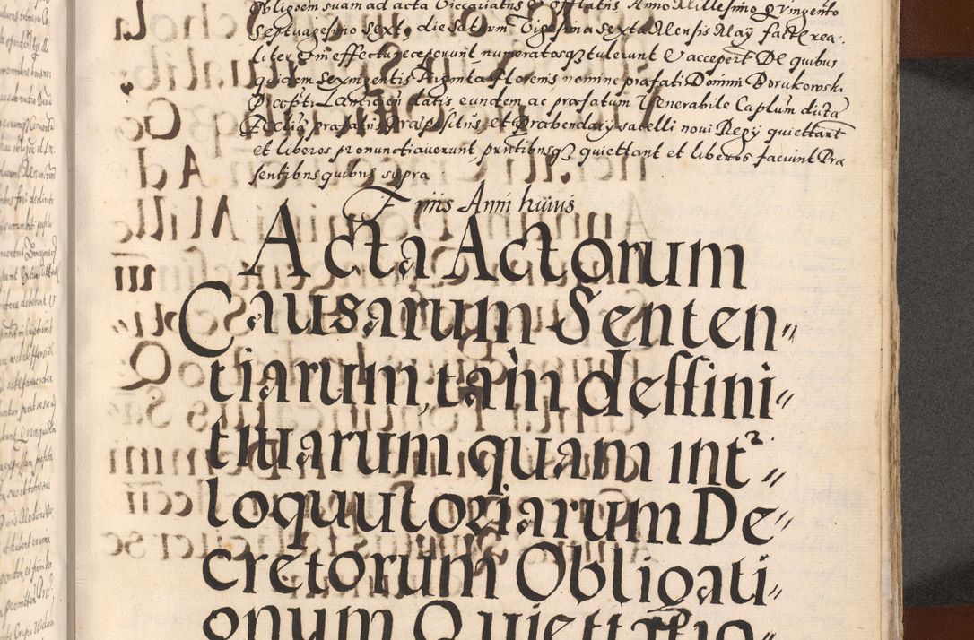 Zdjęcie nr 579 dla obiektu archiwalnego: [Liber actorum, vicariatus et officialatus Cracoviensis ad annum Domini 1574 et seqventes]