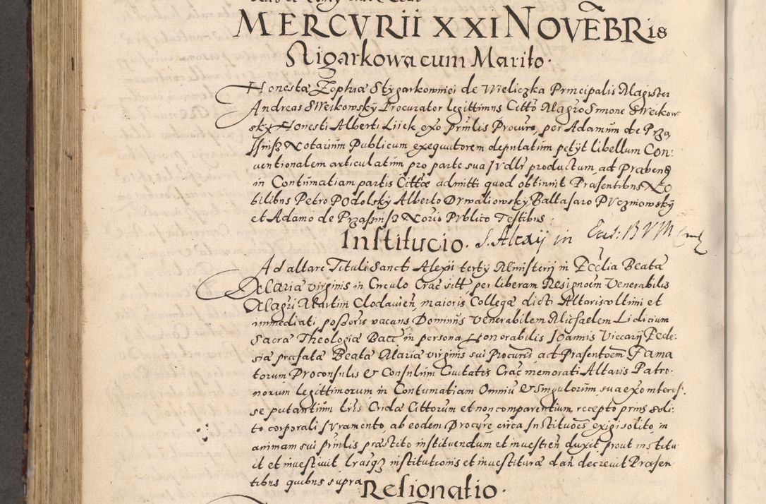 Zdjęcie nr 564 dla obiektu archiwalnego: [Liber actorum, vicariatus et officialatus Cracoviensis ad annum Domini 1574 et seqventes]