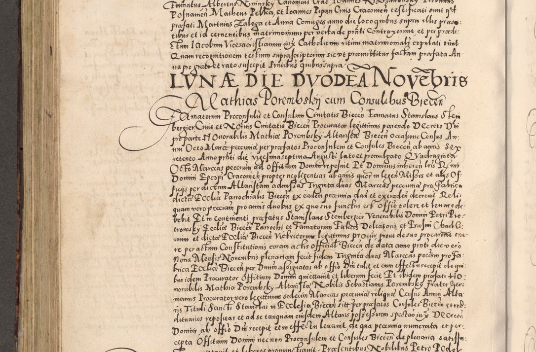 Zdjęcie nr 556 dla obiektu archiwalnego: [Liber actorum, vicariatus et officialatus Cracoviensis ad annum Domini 1574 et seqventes]