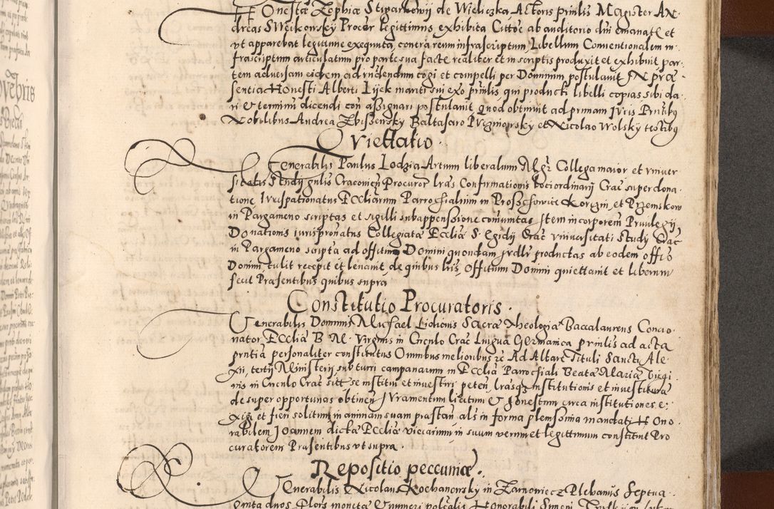 Zdjęcie nr 557 dla obiektu archiwalnego: [Liber actorum, vicariatus et officialatus Cracoviensis ad annum Domini 1574 et seqventes]