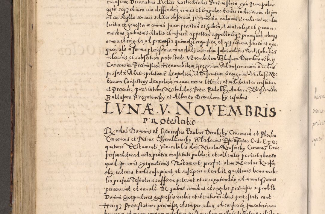 Zdjęcie nr 552 dla obiektu archiwalnego: [Liber actorum, vicariatus et officialatus Cracoviensis ad annum Domini 1574 et seqventes]