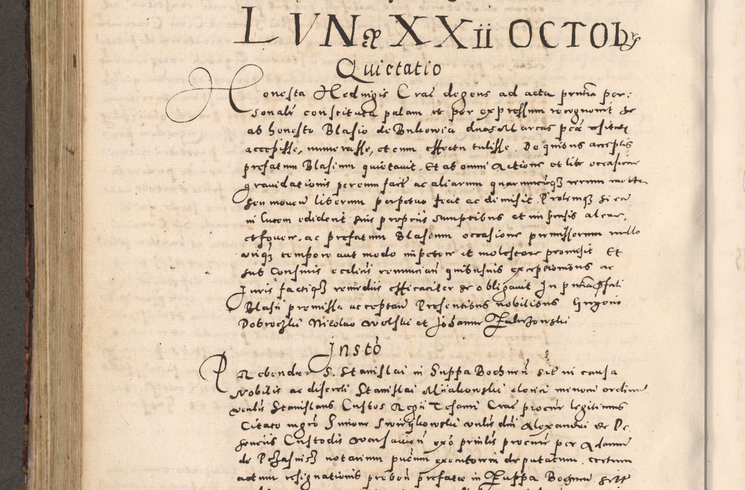 Zdjęcie nr 550 dla obiektu archiwalnego: [Liber actorum, vicariatus et officialatus Cracoviensis ad annum Domini 1574 et seqventes]