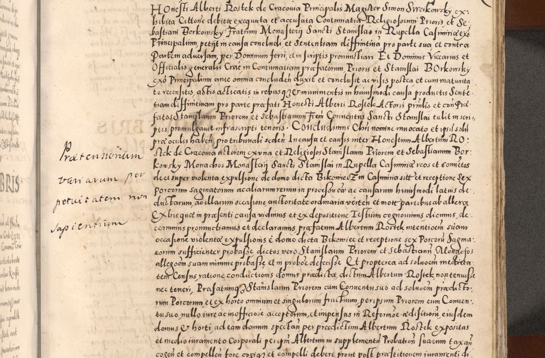 Zdjęcie nr 553 dla obiektu archiwalnego: [Liber actorum, vicariatus et officialatus Cracoviensis ad annum Domini 1574 et seqventes]