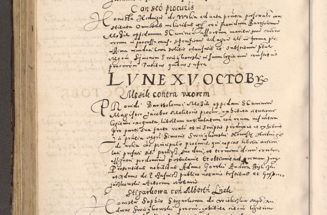 Zdjęcie nr 544 dla obiektu archiwalnego: [Liber actorum, vicariatus et officialatus Cracoviensis ad annum Domini 1574 et seqventes]
