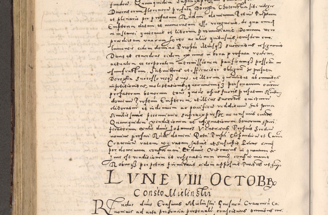 Zdjęcie nr 540 dla obiektu archiwalnego: [Liber actorum, vicariatus et officialatus Cracoviensis ad annum Domini 1574 et seqventes]