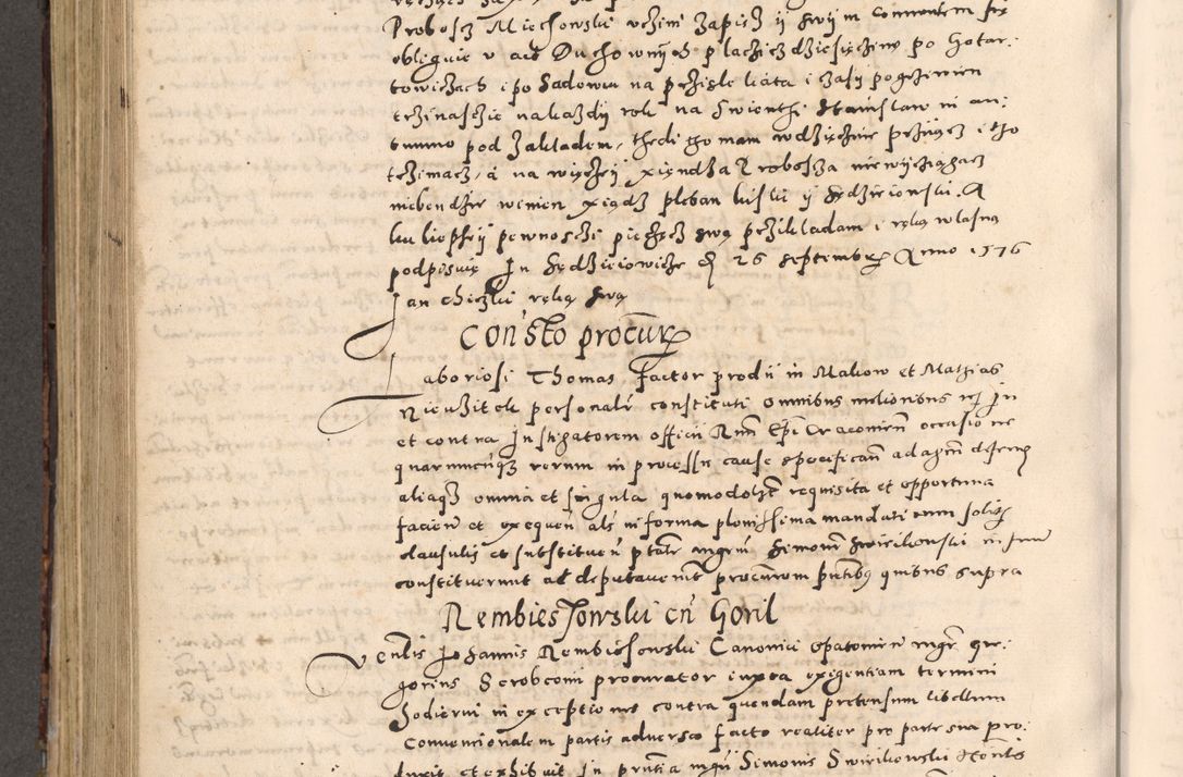 Zdjęcie nr 532 dla obiektu archiwalnego: [Liber actorum, vicariatus et officialatus Cracoviensis ad annum Domini 1574 et seqventes]