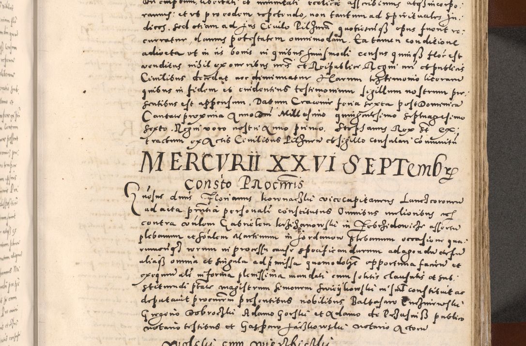 Zdjęcie nr 529 dla obiektu archiwalnego: [Liber actorum, vicariatus et officialatus Cracoviensis ad annum Domini 1574 et seqventes]