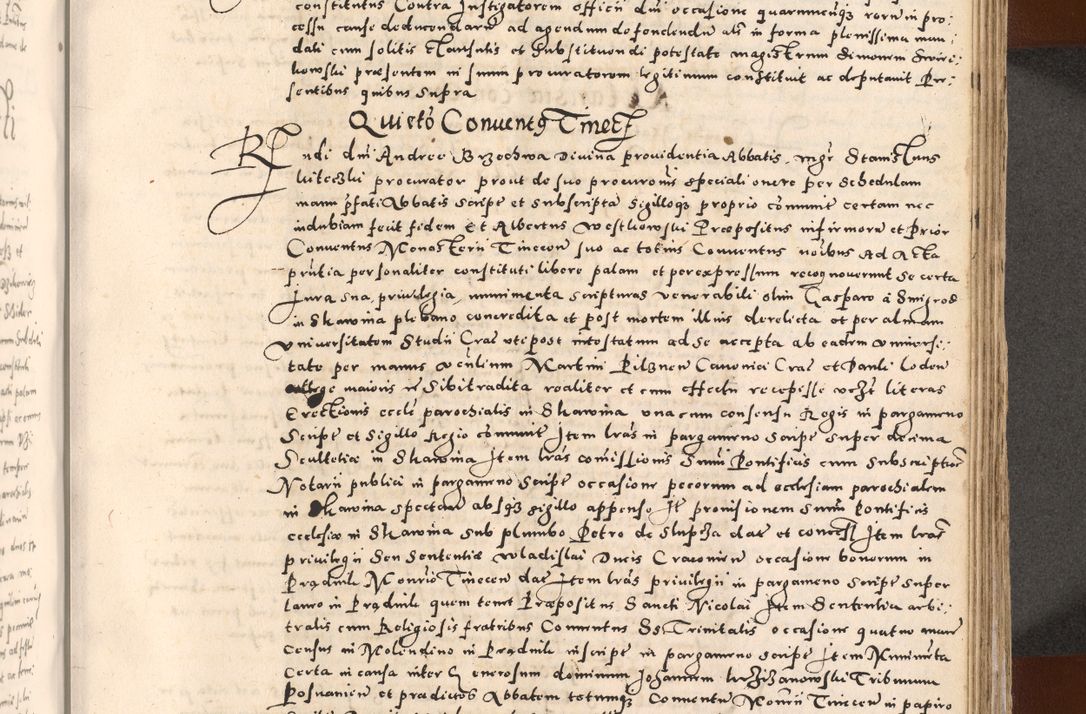 Zdjęcie nr 505 dla obiektu archiwalnego: [Liber actorum, vicariatus et officialatus Cracoviensis ad annum Domini 1574 et seqventes]