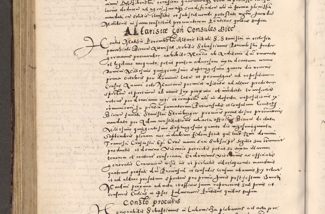 Zdjęcie nr 506 dla obiektu archiwalnego: [Liber actorum, vicariatus et officialatus Cracoviensis ad annum Domini 1574 et seqventes]