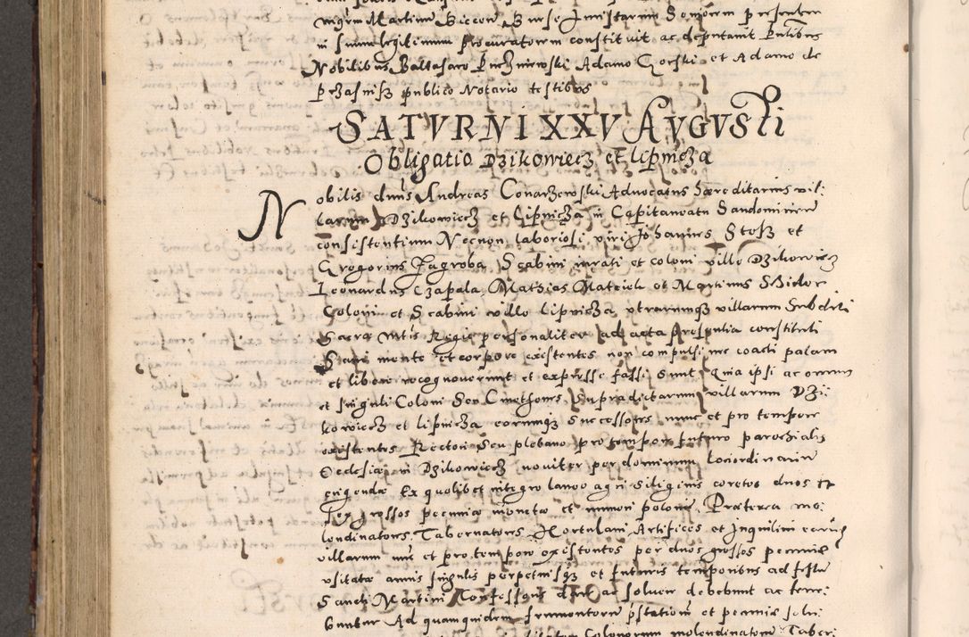 Zdjęcie nr 504 dla obiektu archiwalnego: [Liber actorum, vicariatus et officialatus Cracoviensis ad annum Domini 1574 et seqventes]