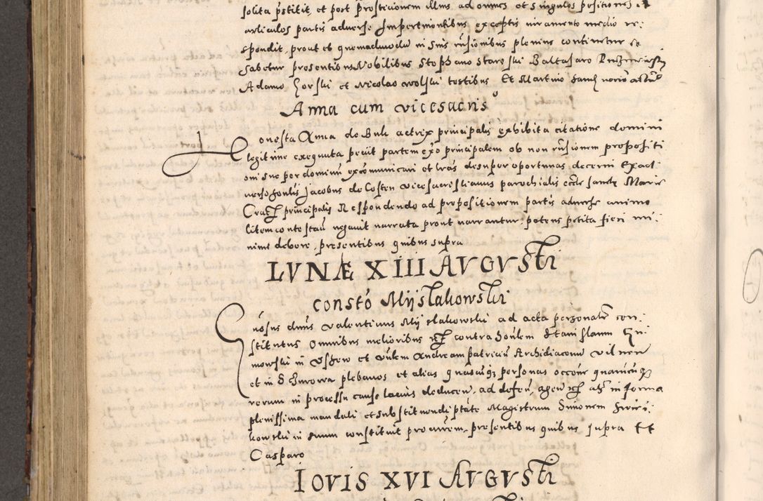 Zdjęcie nr 500 dla obiektu archiwalnego: [Liber actorum, vicariatus et officialatus Cracoviensis ad annum Domini 1574 et seqventes]