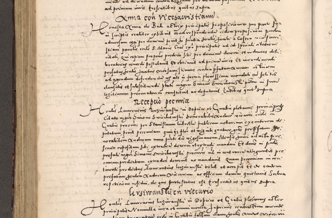 Zdjęcie nr 492 dla obiektu archiwalnego: [Liber actorum, vicariatus et officialatus Cracoviensis ad annum Domini 1574 et seqventes]