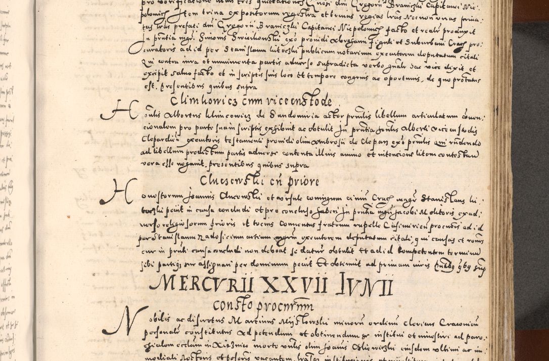 Zdjęcie nr 483 dla obiektu archiwalnego: [Liber actorum, vicariatus et officialatus Cracoviensis ad annum Domini 1574 et seqventes]