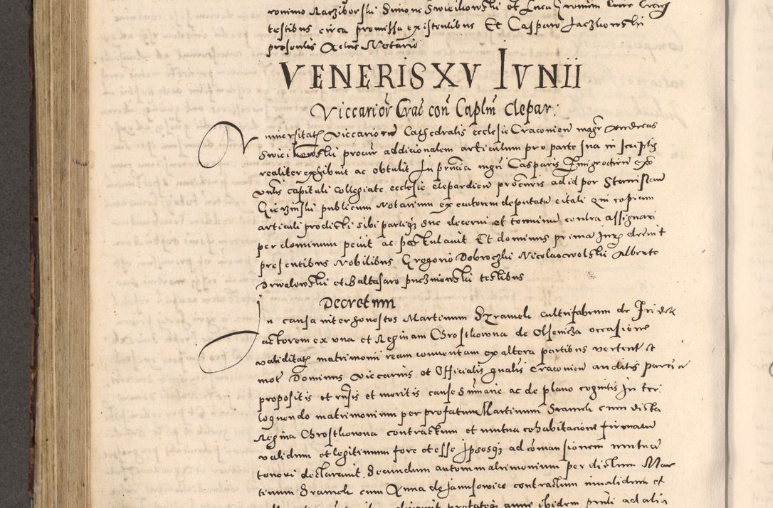Zdjęcie nr 474 dla obiektu archiwalnego: [Liber actorum, vicariatus et officialatus Cracoviensis ad annum Domini 1574 et seqventes]