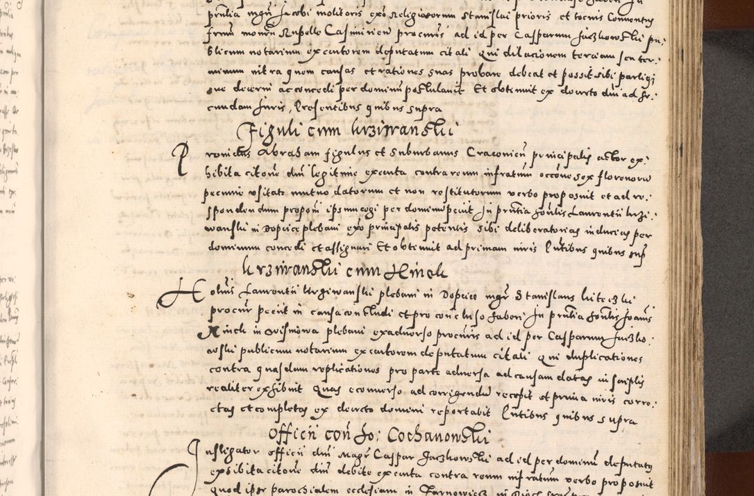 Zdjęcie nr 471 dla obiektu archiwalnego: [Liber actorum, vicariatus et officialatus Cracoviensis ad annum Domini 1574 et seqventes]