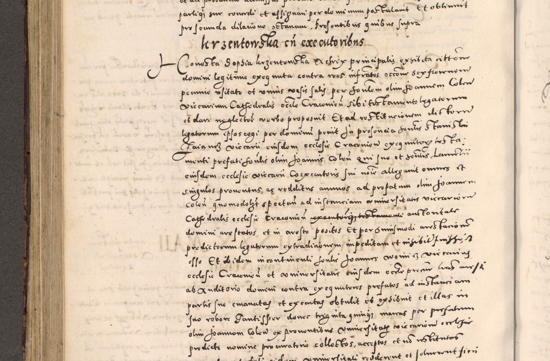 Zdjęcie nr 458 dla obiektu archiwalnego: [Liber actorum, vicariatus et officialatus Cracoviensis ad annum Domini 1574 et seqventes]
