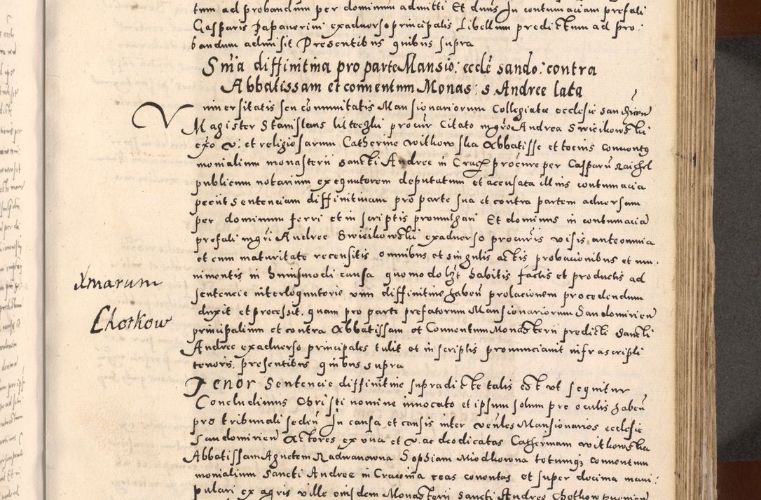 Zdjęcie nr 437 dla obiektu archiwalnego: [Liber actorum, vicariatus et officialatus Cracoviensis ad annum Domini 1574 et seqventes]