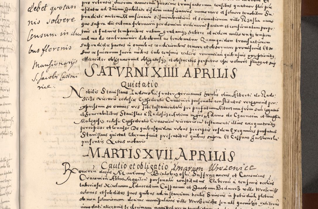 Zdjęcie nr 427 dla obiektu archiwalnego: [Liber actorum, vicariatus et officialatus Cracoviensis ad annum Domini 1574 et seqventes]