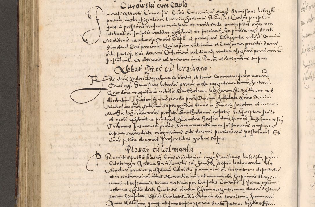 Zdjęcie nr 426 dla obiektu archiwalnego: [Liber actorum, vicariatus et officialatus Cracoviensis ad annum Domini 1574 et seqventes]