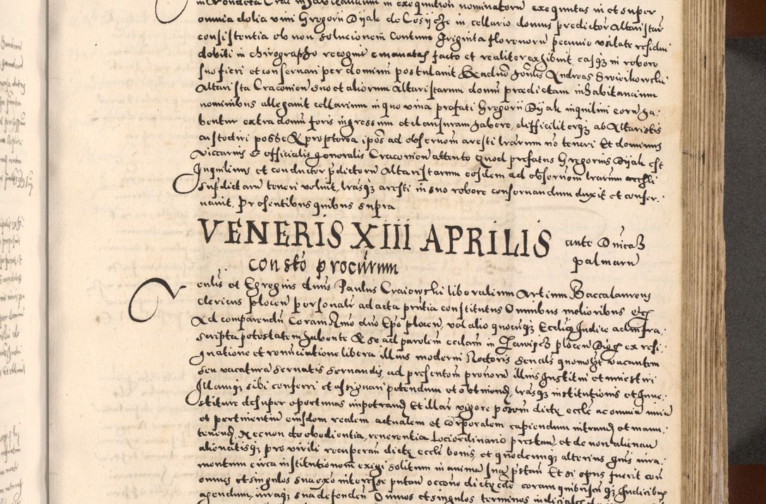Zdjęcie nr 425 dla obiektu archiwalnego: [Liber actorum, vicariatus et officialatus Cracoviensis ad annum Domini 1574 et seqventes]